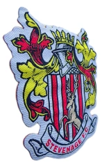Stevenage F.C. Woven Crest Patch – Official Club Badge for Fans & Kits-Left Side