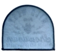 Wild West Showdown 3.4"W x 3"H Roller Derby Jamboree Woven Patch-Back Side