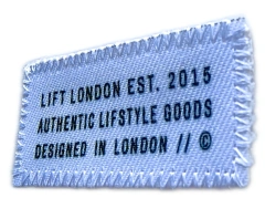 LIFT London 2015 Authentic Lifestyle Custom Screen-Printed Canvas Patch (1.9”W x 0.85”H, Z-Stitch Edge)-Right Side
