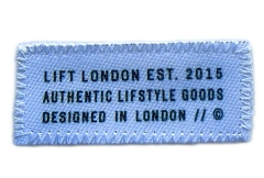 LIFT London 2015 Authentic Lifestyle Custom Screen-Printed Canvas Patch (1.9”W x 0.85”H, Z-Stitch Edge)-Front Side