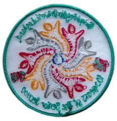 Custom Embroidered Girlguiding North West England 100 Years of The Senior Section Commemorative Patch Display Sample-Back Side