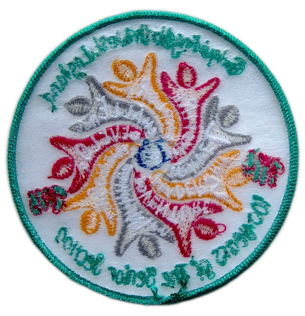 Custom Embroidered Girlguiding North West England 100 Years of The Senior Section Commemorative Patch Display Sample-Back Side