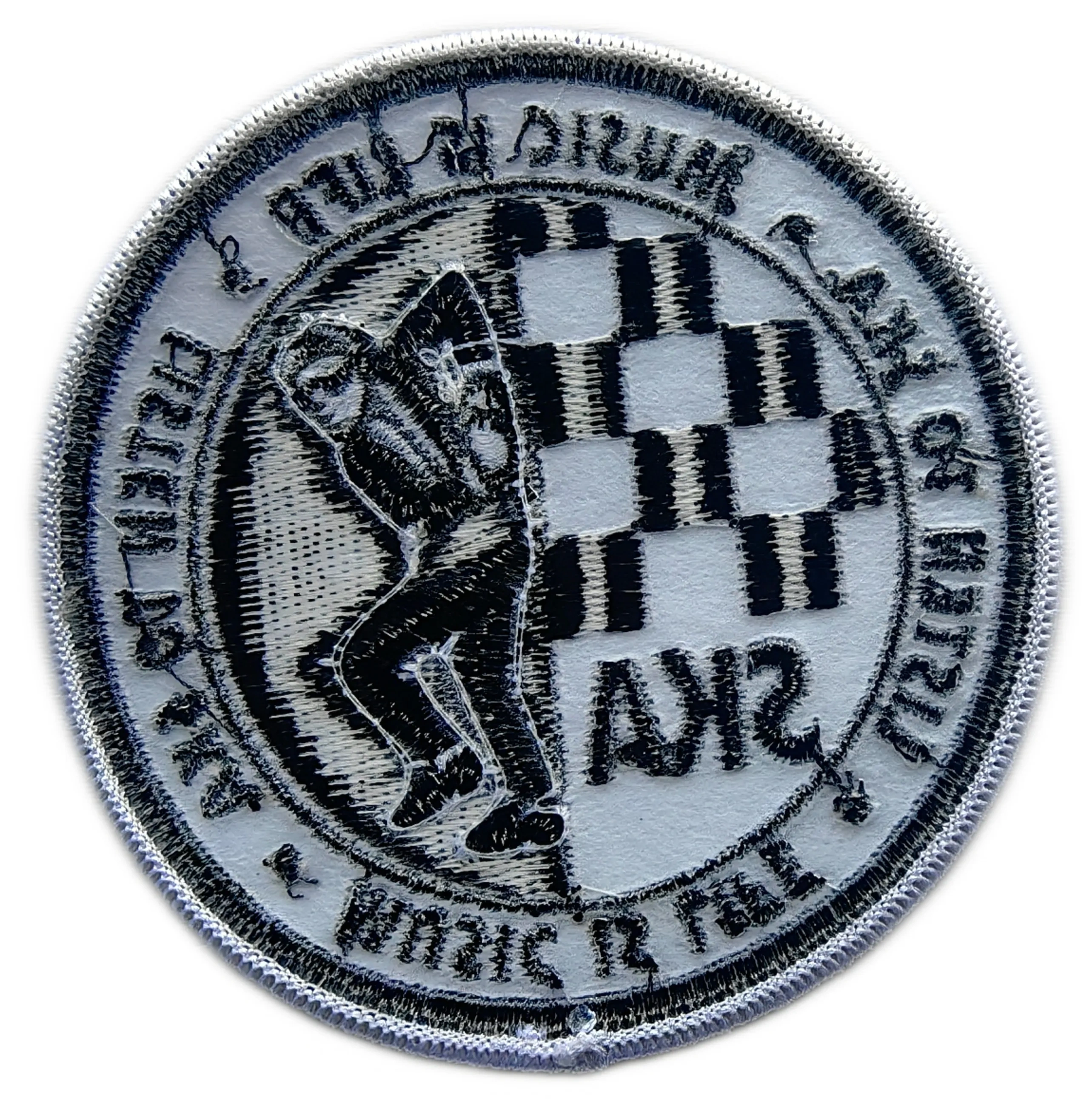Tailored Ska Subculture Embroidered Patch Sample: "Music Is Life" Rude Boy Design-Back Side