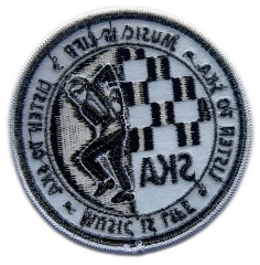 Tailored Ska Subculture Embroidered Patch Sample: "Music Is Life" Rude Boy Design-Back Side