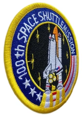 Custom Embroidered NASA 100th Space Shuttle Mission (STS-92) Commemorative Patch Display Sample-Left Side