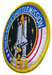 Custom Embroidered NASA 100th Space Shuttle Mission (STS-92) Commemorative Patch Display Sample-Right Side