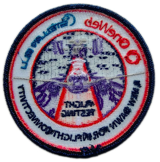 Customizable NASA STS-32 Space Shuttle Columbia Mission Embroidered Patch (3.5”W x 3.5”H, Merrowed Border)-Back Side