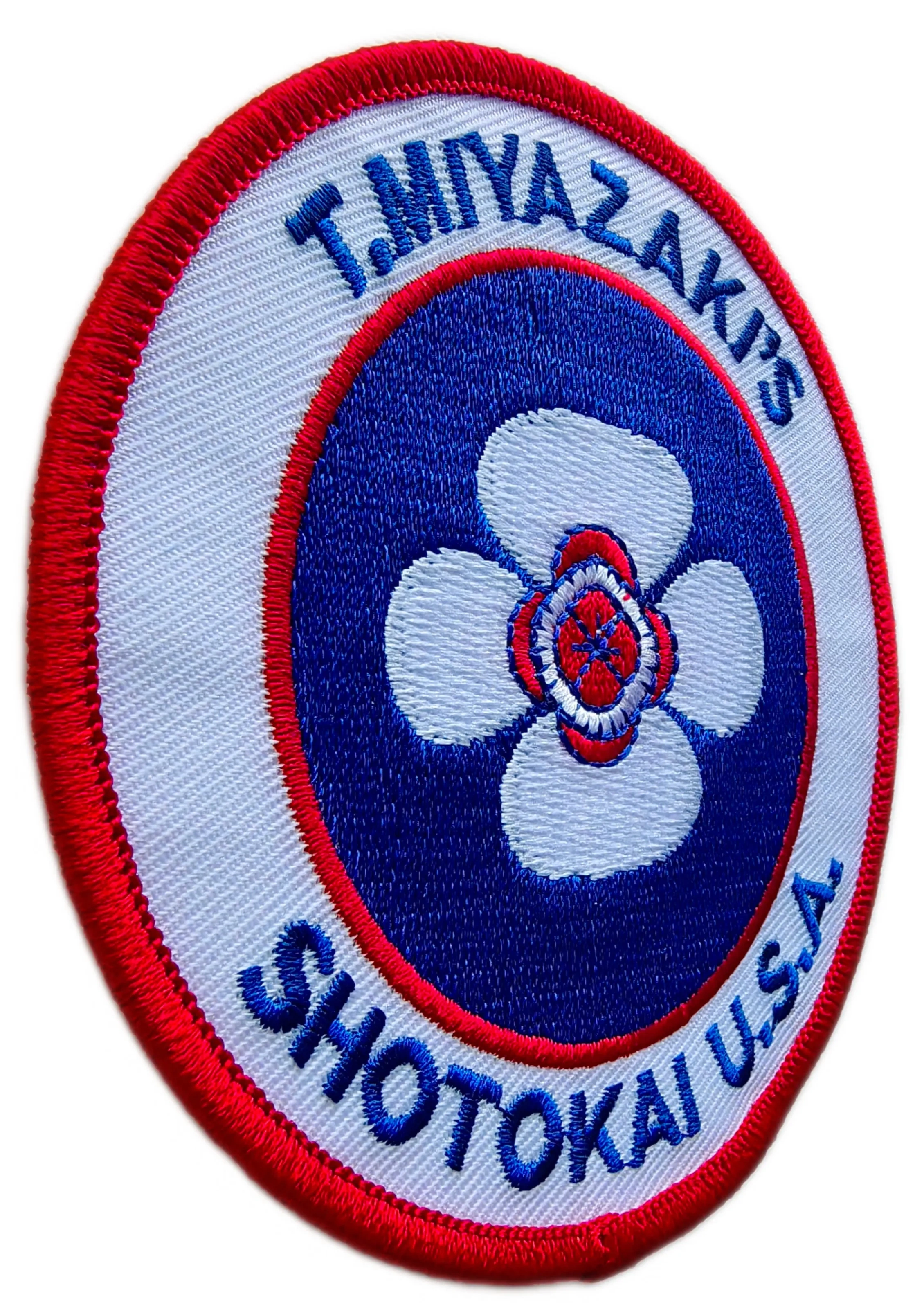 Tailored Martial Arts Dojo Legacy Patch Sample: T. Miyazaki's Shotokai U.S.A. Official Logo-Left Side