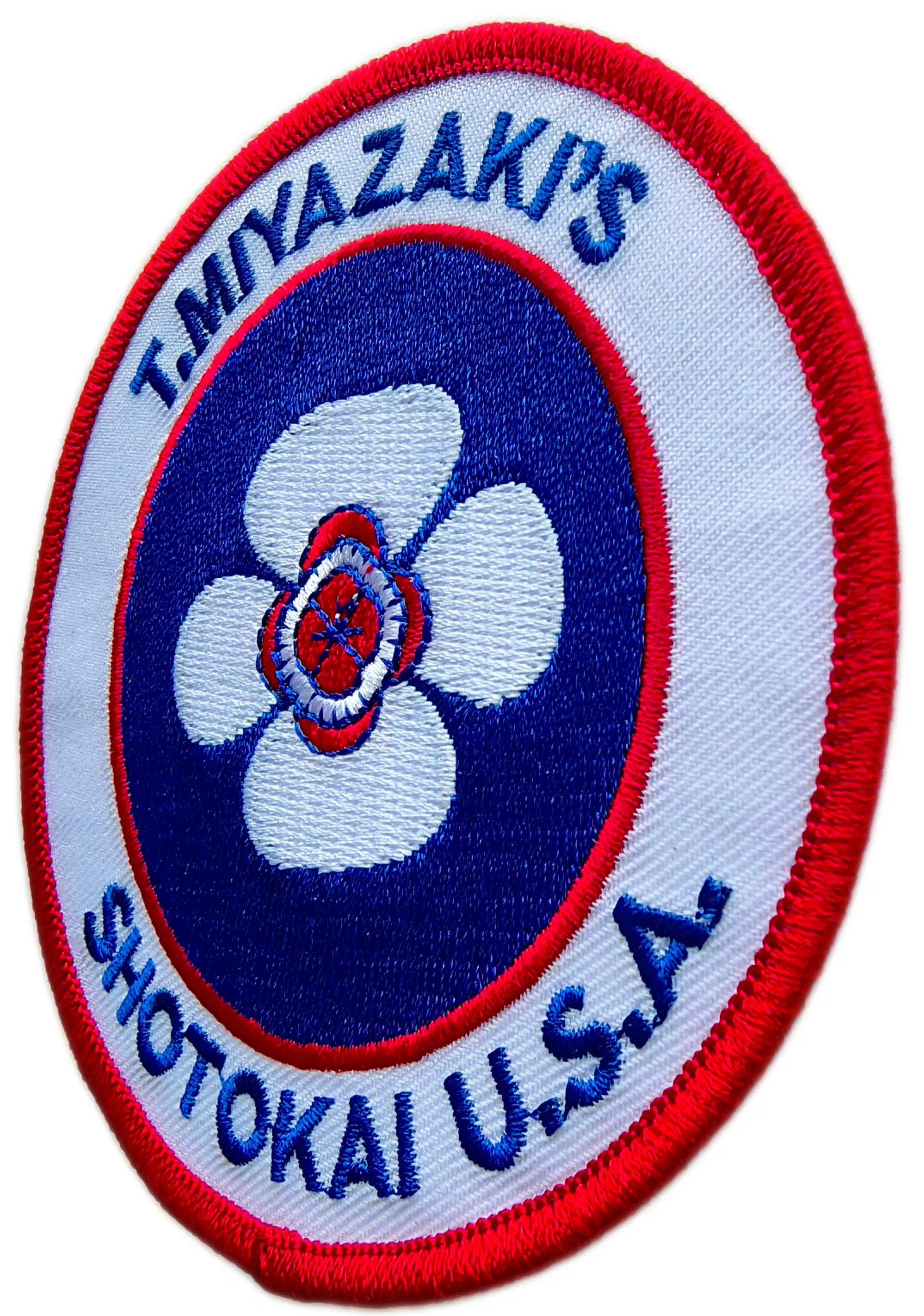 Tailored Martial Arts Dojo Legacy Patch Sample: T. Miyazaki's Shotokai U.S.A. Official Logo-Right Side
