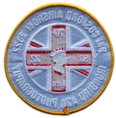 Custom Embroidered Military Airshow Event Patch: RAF Cosford 2022 Ironbird A2A Photography Display Sample-Back Side