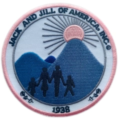 Custom Embroidered Social Club/Family Organization Patch: Jack and Jill of America, Inc. Display Sample-Front Side