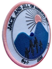 Custom Embroidered Social Club/Family Organization Patch: Jack and Jill of America, Inc. Display Sample-Left Side