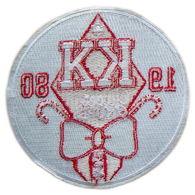 Custom Embroidered Fraternity/Social Club Patch: "Knupes" Display Sample-Back Side