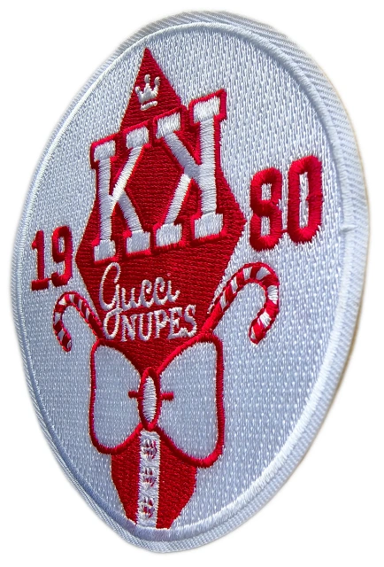Custom Embroidered Fraternity/Social Club Patch: "Knupes" Display Sample-Right Side