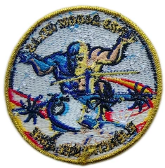 Custom Embroidered Spanish Air Force T.23 A400M Atlas Military Squadron Patch Display Sample-Back Side