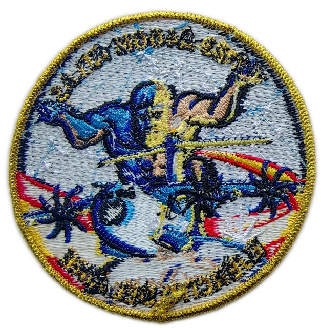 Custom Embroidered Spanish Air Force T.23 A400M Atlas Military Squadron Patch Display Sample-Back Side