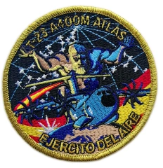 Custom Embroidered Spanish Air Force T.23 A400M Atlas Military Squadron Patch Display Sample-Front Side