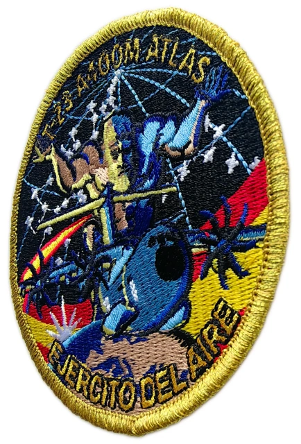 Custom Embroidered Spanish Air Force T.23 A400M Atlas Military Squadron Patch Display Sample-Right Side