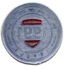 Custom Embroidered "Street Levels" 1991 Brand Logo Patch Display Sample-Back Side