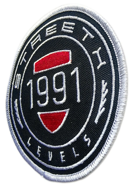 Custom Embroidered "Street Levels" 1991 Brand Logo Patch Display Sample-Right Side