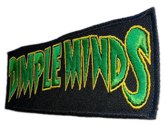 Custom Embroidered "DIMPLE MINDS" Band Patch (Manufacturing Sample)-Right Side