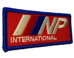 Custom Embroidered "IINP International" Logo Patch (Manufacturing Sample)-Left Side