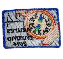 Custom Embroidered "24 Heures Chrono 2014" Event Patch (Display Sample)-Back Side