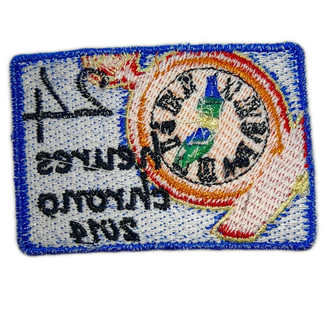 Custom Embroidered "24 Heures Chrono 2014" Event Patch (Display Sample)-Back Side