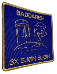 Custom Embroidered "Baddaren 3x Sjön" Achievement Patch (Sample)-Left Side