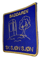 Custom Embroidered "Baddaren 3x Sjön" Achievement Patch (Sample)-Right Side