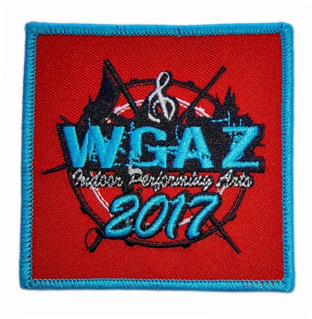 Custom Embroidered WGAZ Indoor Performing Arts 2017 Event Patch (Display Sample)-Front Side