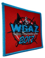 Custom Embroidered WGAZ Indoor Performing Arts 2017 Event Patch (Display Sample)-Left Side