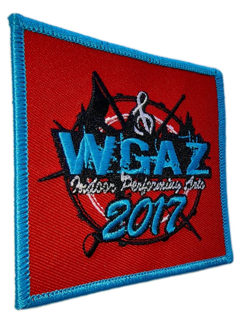 Custom Embroidered WGAZ Indoor Performing Arts 2017 Event Patch (Display Sample)-Left Side