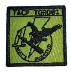 Custom TACP (Tactical Air Control Party) "What's Requested" Patch (Display Sample)-Front Side