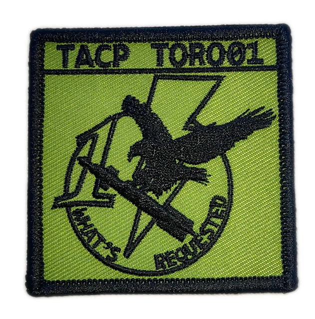 Custom TACP (Tactical Air Control Party) "What's Requested" Patch (Display Sample)-Front Side
