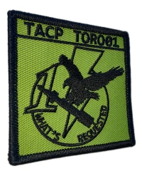 Custom TACP (Tactical Air Control Party) "What's Requested" Patch (Display Sample)-Left Side
