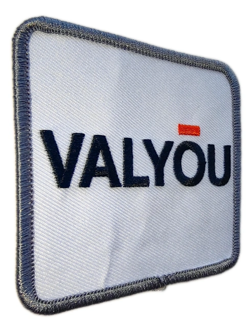Custom Embroidered "VALYOU" Logo Patch (Display Sample)-Left Side