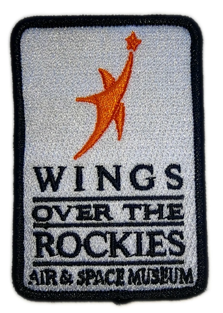 Custom Embroidered "Wings Over the Rockies Air & Space Museum" Logo Patch (Sample)-Front Side