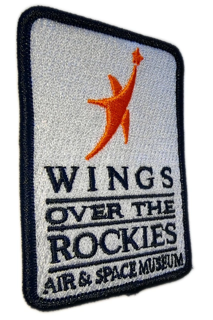 Custom Embroidered "Wings Over the Rockies Air & Space Museum" Logo Patch (Sample)-Left Side