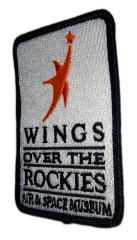 Custom Embroidered "Wings Over the Rockies Air & Space Museum" Logo Patch (Sample)-Right Side