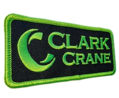 Custom Embroidered "CLARK CRANE" Company Patch (Manufacturing Sample)-Left Side