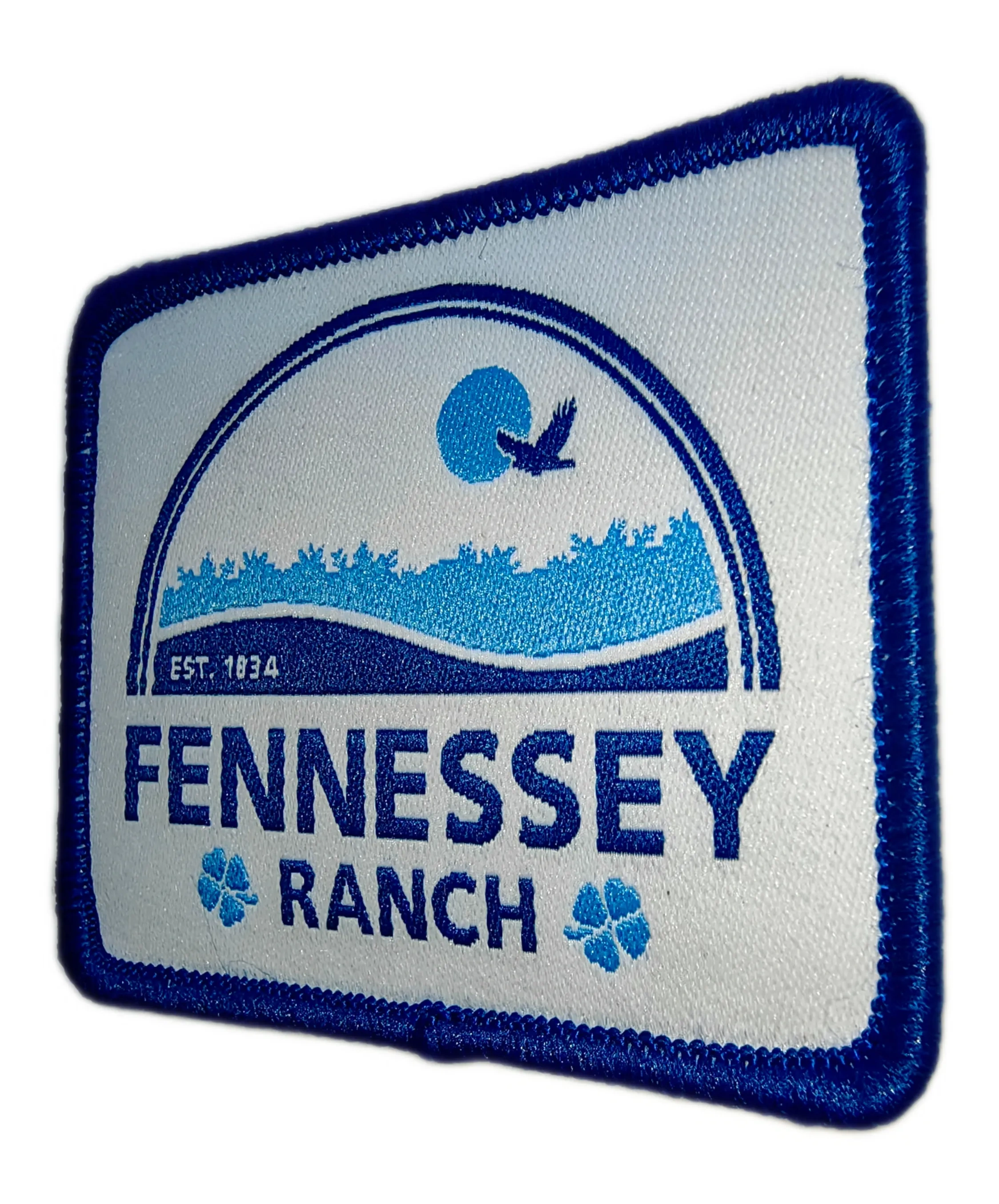 Custom Woven "Fennessey Ranch" Heritage Logo Patch (Display Sample)-Right Side