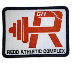 Custom Woven "GH Redd Athletic Complex" Logo Patch (Display Sample)-Front Side
