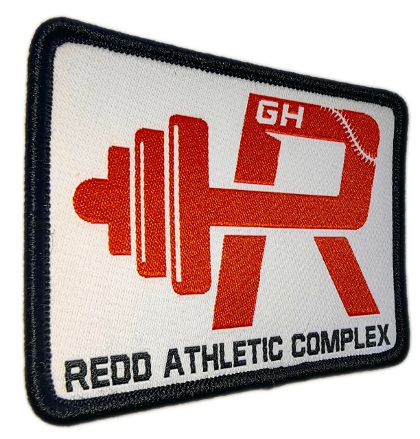 Custom Woven "GH Redd Athletic Complex" Logo Patch (Display Sample)-Left Side