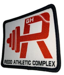 Custom Woven "GH Redd Athletic Complex" Logo Patch (Display Sample)-Right Side