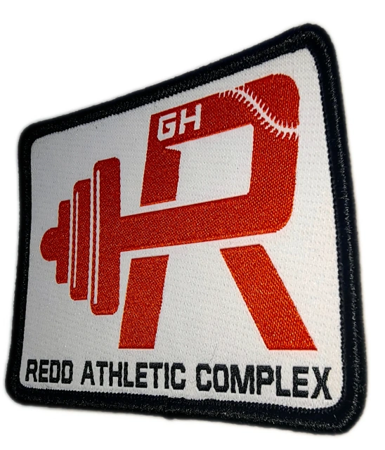Custom Woven "GH Redd Athletic Complex" Logo Patch (Display Sample)-Right Side