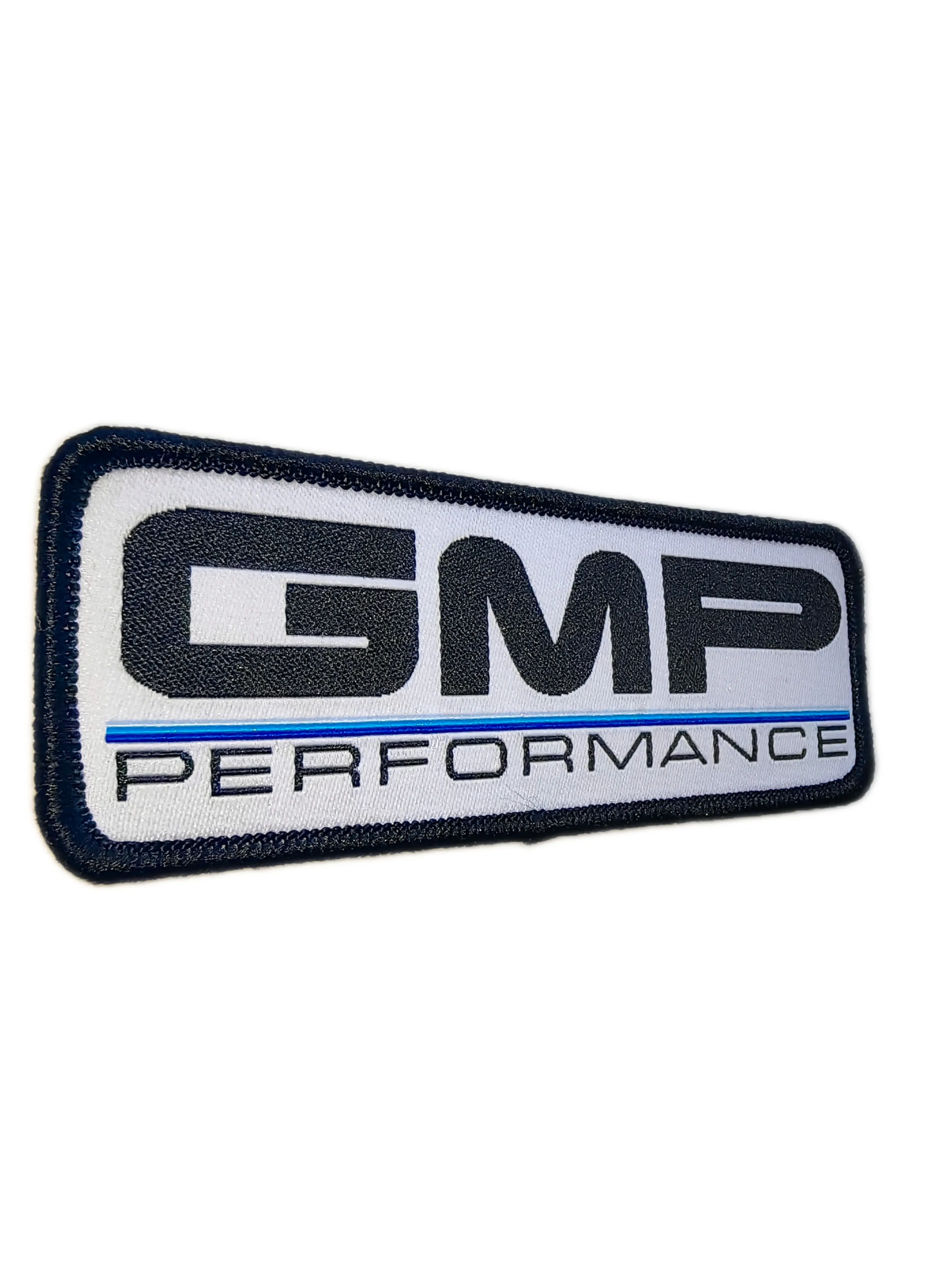Custom Woven "GMP Performance" Logo Patch (Display Sample)-Left Side