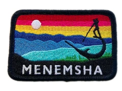 Custom Embroidered "Menemsha" Scenic Landscape Patch (Display Sample)-Front Side