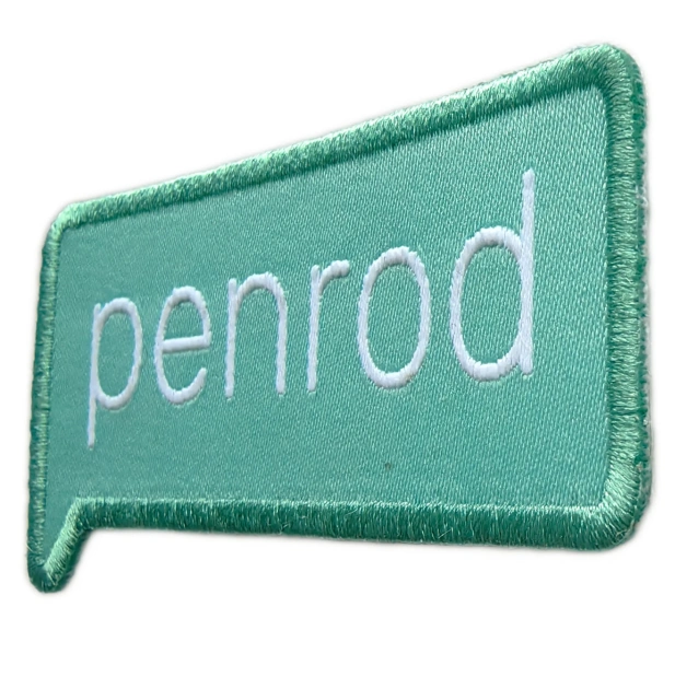 Custom Woven Patch Example: "penrod" Speech Bubble (Display Only)-Right Side