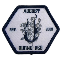 Custom Sublimated Patch Showcase: August Burns Red "J" Design-Front Side